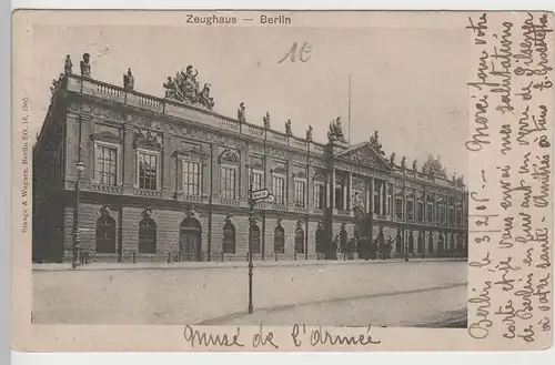 (73822) AK Berlin, Zeughaus 1906