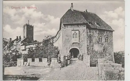 (73762) AK Eisenach, Wartburg, Eingang, vor 1945