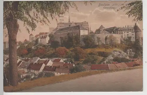 (73429) AK Bautzen, Ortsansicht mit Ortenburg 1918
