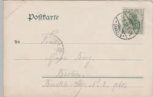 (73394) AK Bodetal, Harz, Hotel Roßtrappe, Bülowshöhe 1905