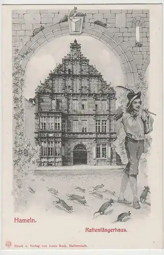 (73282) AK Hameln, Rattenfängerhaus, um 1910