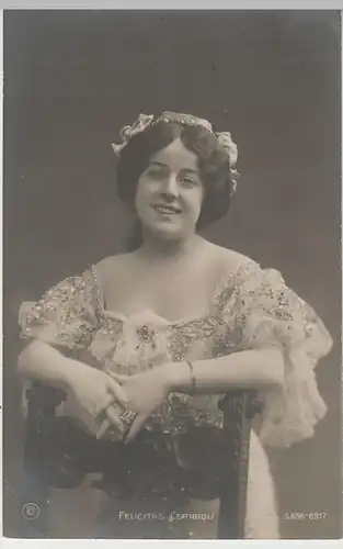 (73160) Foto AK Theaterschauspielerin Felicitas Cerigioli, 1906