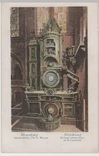 (72997) AK Straßburg, Strasbourg, Münster, Astronomische Uhr, bis um 1905