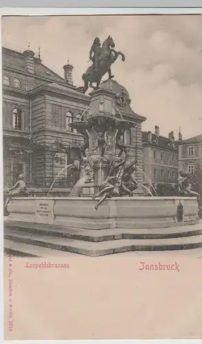 (72994) AK Innsbruck, Leopoldsbrunnen, bis um 1905