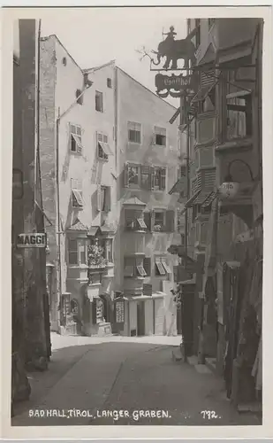 (72992) Foto AK Hall in Tirol, Langer Graben