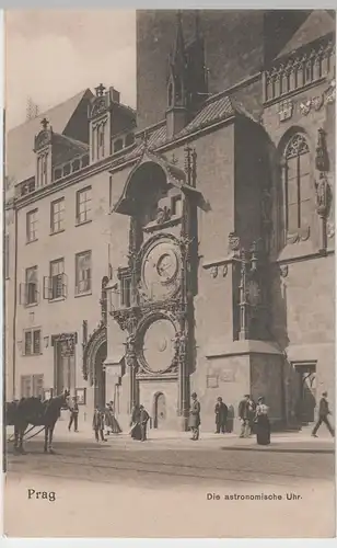 (72985) AK Prag, Praha, Astronomische Uhr am Rathaus, bis um 1905