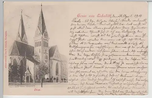 (72669) AK Gruss aus Eichstätt, Dom 1902