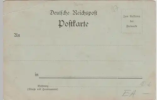 (72578) AK Gruss aus Bad Elmen, Schwanenteich, Mondscheinkarte um 1900