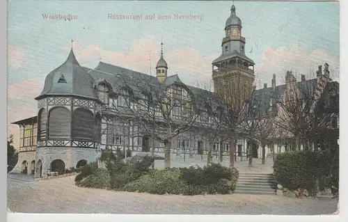 (72545) AK Wiesbaden, Restaurant auf dem Neroberg, 1905