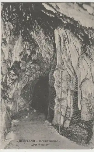 (72510) AK Rübeland, Hermannshöhle, Der Wächter 1909