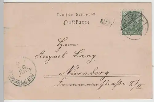 (72404) AK Gruß aus Bad Bertrich, Panorama 1901