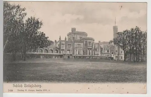 (72348) AK Potsdam, Schloss Babelsberg 1907