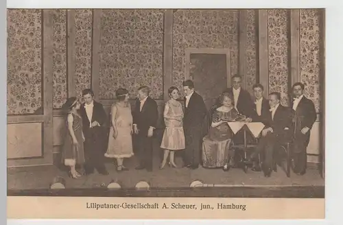 (72294) AK Liliputaner Gesellschaft A. Scheuer Jun., Hamburg vor 1945