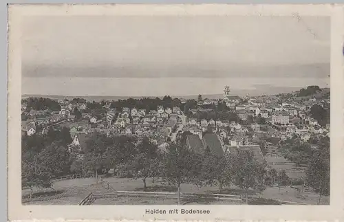 (72148) AK Heiden, Schweiz, Panorama mit Bodensee 1918