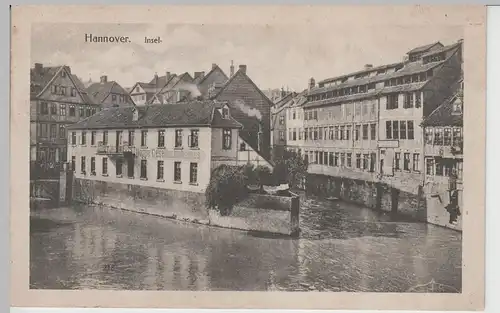 (71911) AK Hannover, Die Insel vor 1945