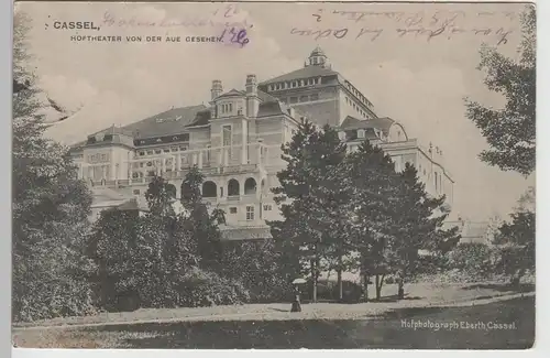 (71867) AK Kassel, Hoftheater von der Aue gesehen, vor 1918