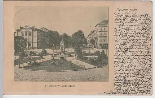 (71859) AK Kassel, Friedrich Wilhelm-Platz, 1903