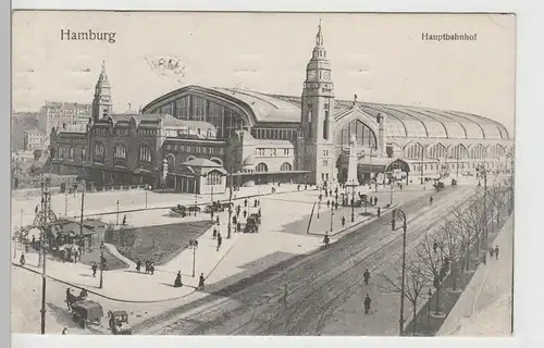 (71601) AK Hamburg, Hauptbahnhof, 1912