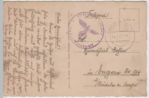 (71540) AK Nordseebad Westerland a. Sylt, Auf der Plattform, Feldpost 1941