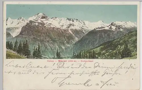 (71359) AK Mürren im Berner Oberland, 1904