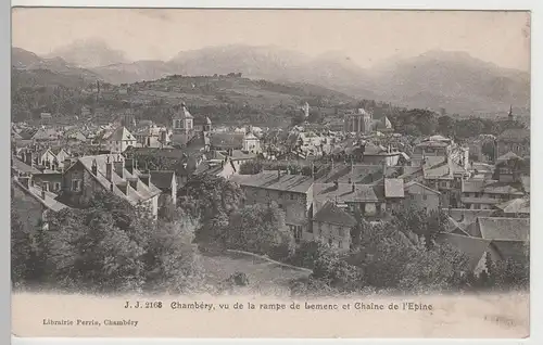 (71358) AK Chambéry, vue de la rampe de Lemenc et Chaine de l'Epine, vor 1945