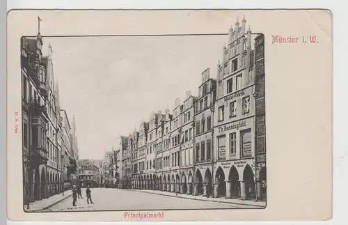(71232) AK Münster i. W., Principalmarkt, bis 1905