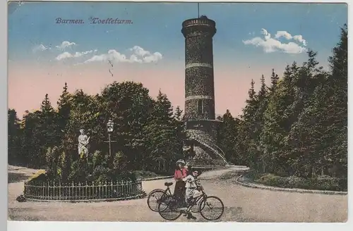 (71102) AK Barmen, Toelleturm, Feldpost 1916