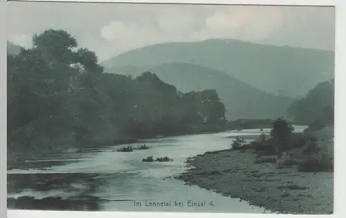 (71100) AK Lennetal bei Einsal, 1905 - 1909