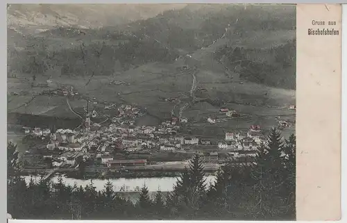(71032) AK Gruss aus Bischofshofen, Gesamtansicht, 1906