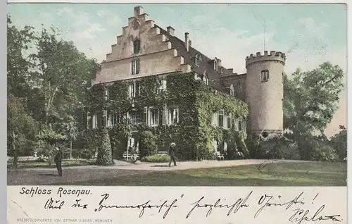 (71025) AK Schloss Rosenau (Coburg), 1905