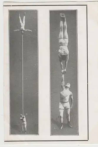 (70992) AK Balancekünstler, Equilibrist, Varieté, vor 1945