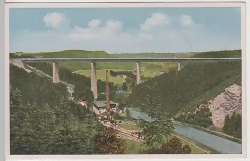 (70908) AK Reichsautobahnbrücke bei Siebenlehn im Muldental, vor 1945