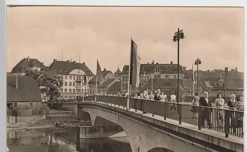 (70855) Foto AK Weißenfels (Saale), Brücke des Friedens 1959