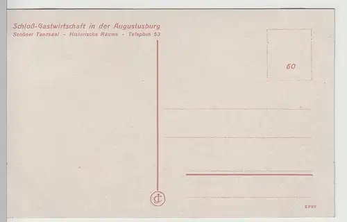 (70599) AK Augustusburg, Standseilbahn m. Blick a. Schloss, vor 1920