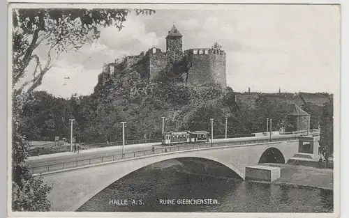 (70585) AK Halle a.d. Saale, Ruine Giebichenstein, 1928