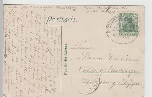 (70527) AK Hasserode bei Wernigerode, Gesamtansicht mit Brocken, 1907