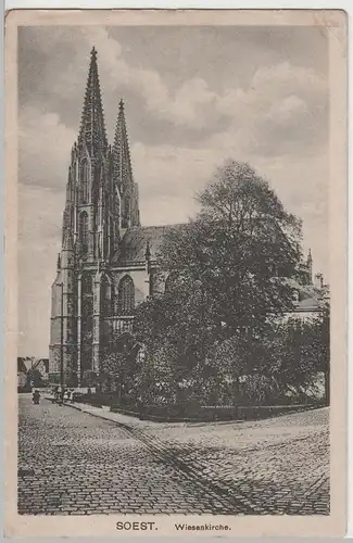 (70452) AK Soest, Wiesenkirche, Feldpost Werl 1917