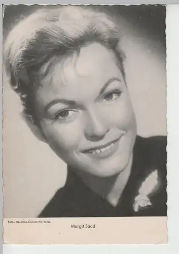 (70405) AK Schauspielerin Margit Saad, nach 1945