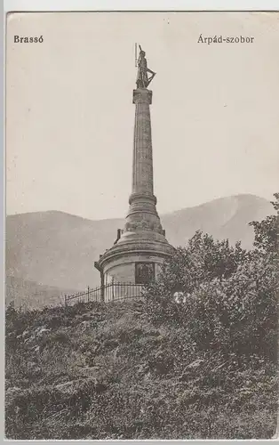 (70133) AK Brașov, Arpad Statue, ungarische Karte vor 1945