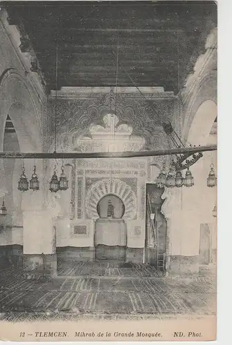 (70132) AK Tlemcen, Mihrab de la Grande Mosquée, vor 1945
