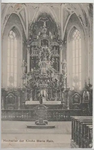 (69980) AK Maria Rain, Wallfahrtskirche, Hochaltar 1926