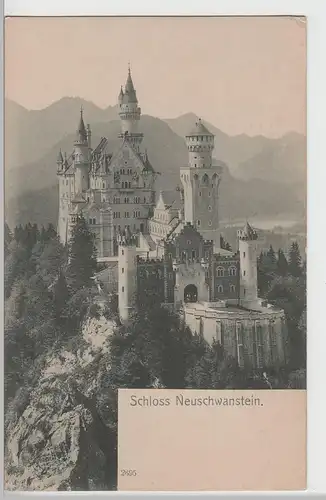 (69887) AK Hohenschwangau, Schloss Neuschwanstein, vor 1945
