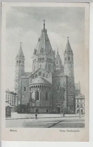 (69810) AK Mainz, Dom, Nordansicht, um 1919