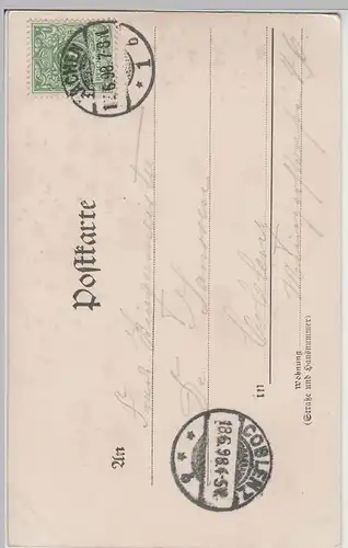 (69696) Künstler AK Leon Girardot? Falsche Adresse 1898