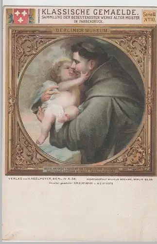 (69533) AK Gemälde, Bartolomé E. Murillo, Hl. Antonius mit Christuskind