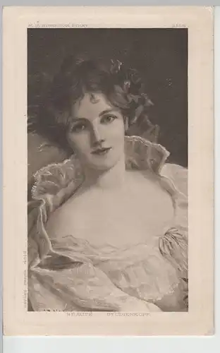 (69134) Künstler AK junge Frau, Studienkopf, Beauté 1909