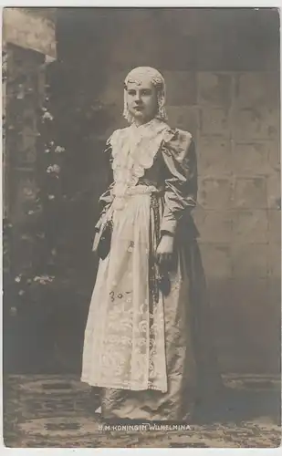 (68998) Foto AK Königin Wilhelmina der Niederlande, um 1900