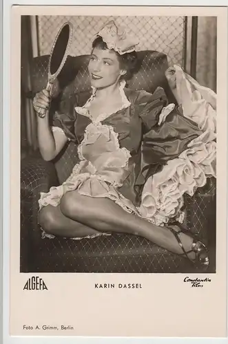 (68990) Foto AK Schauspielerin Karin Dassel, 1953