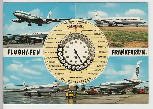 (68744) AK Frankfurt a. Main, Flughafen Mehrbildkarte, nach 1945