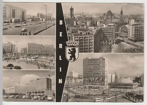 (68734) Foto AK Berlin, Mehrbildkarte, DDR 1961